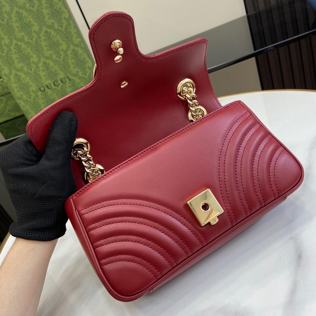 Gucci GG Marmont Mini Shoulder Bag - PerfectKickZ