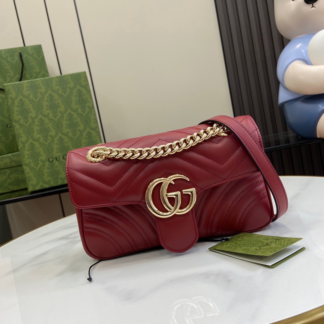 Gucci GG Marmont Mini Shoulder Bag - PerfectKickZ