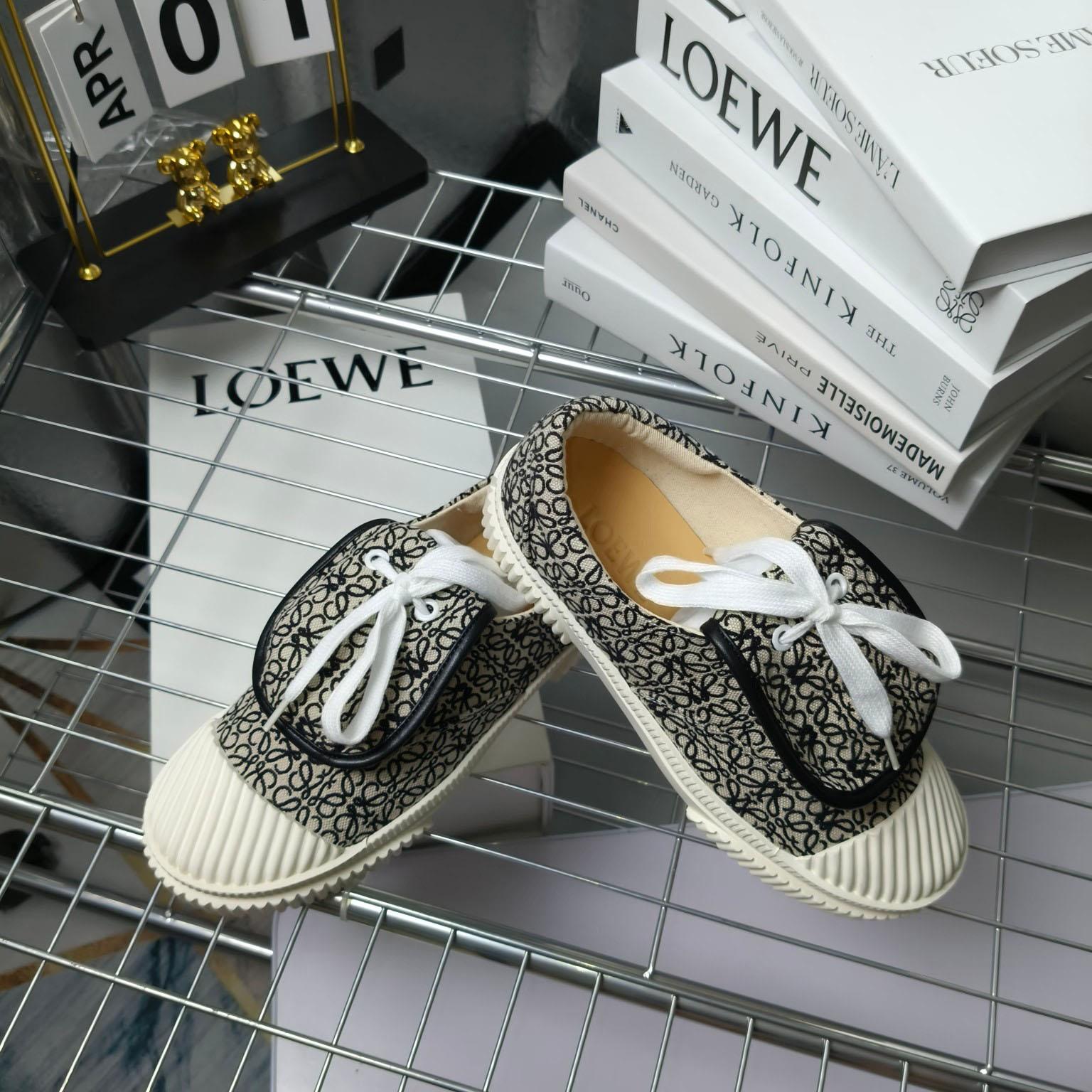 Loewe Anagram Jacquard Flap Low-top Trainers - PerfectKickZ