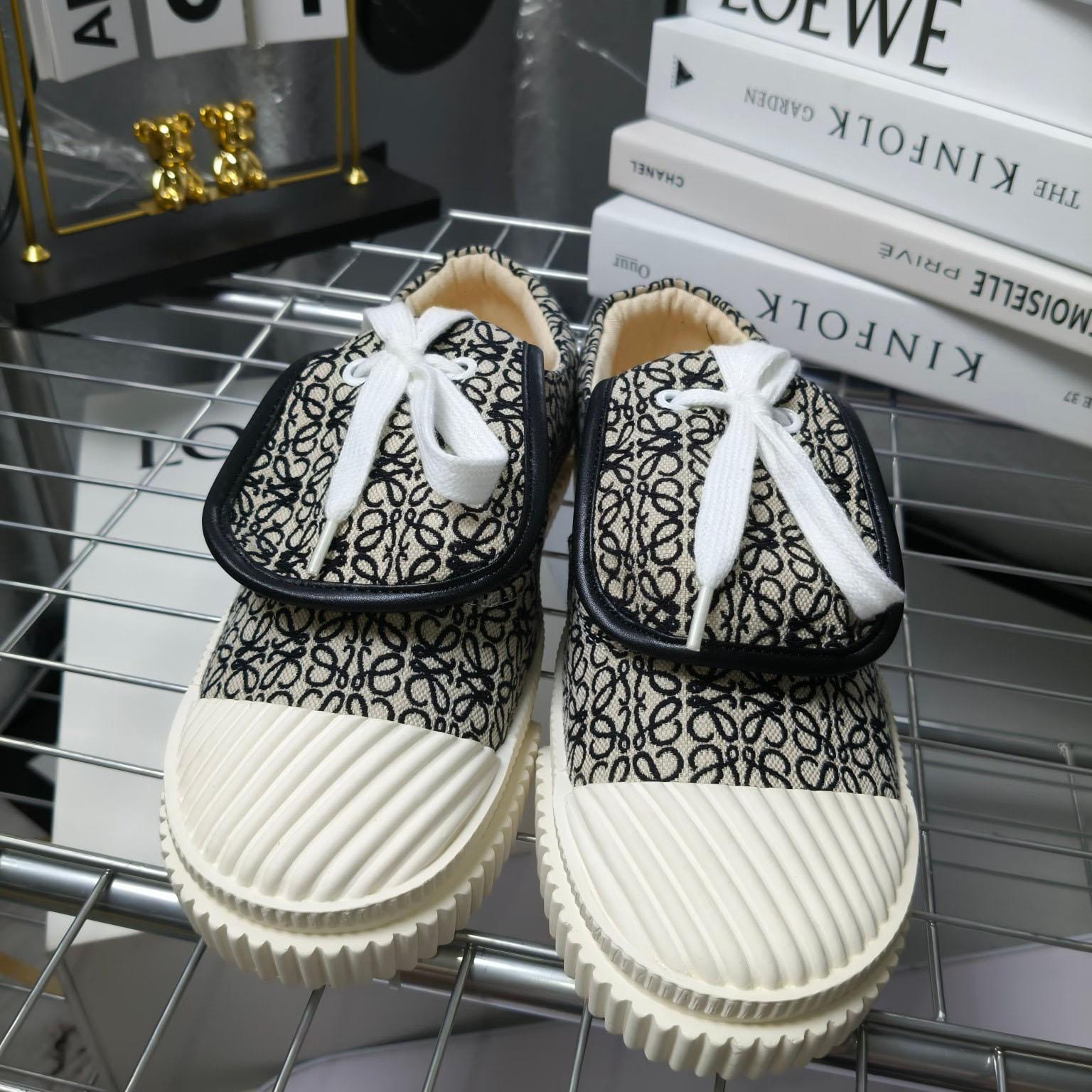 Loewe Anagram Jacquard Flap Low-top Trainers - PerfectKickZ