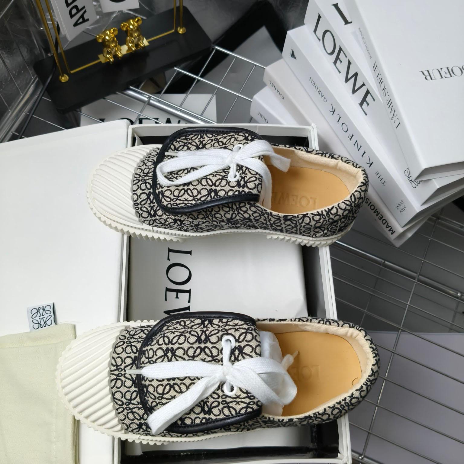 Loewe Anagram Jacquard Flap Low-top Trainers - PerfectKickZ