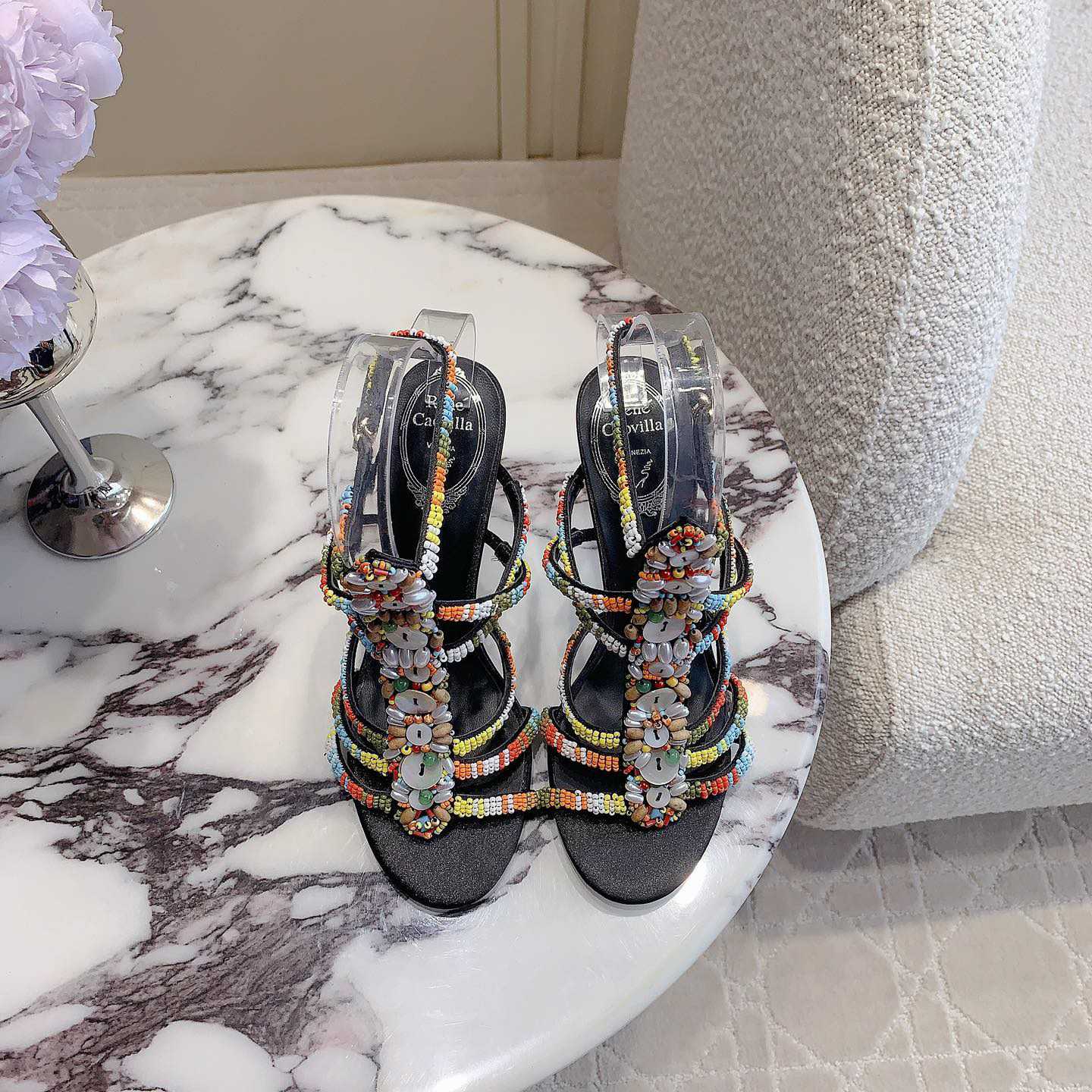 Rene Caovilla Rebecca 90mm Sandals - PerfectKickZ