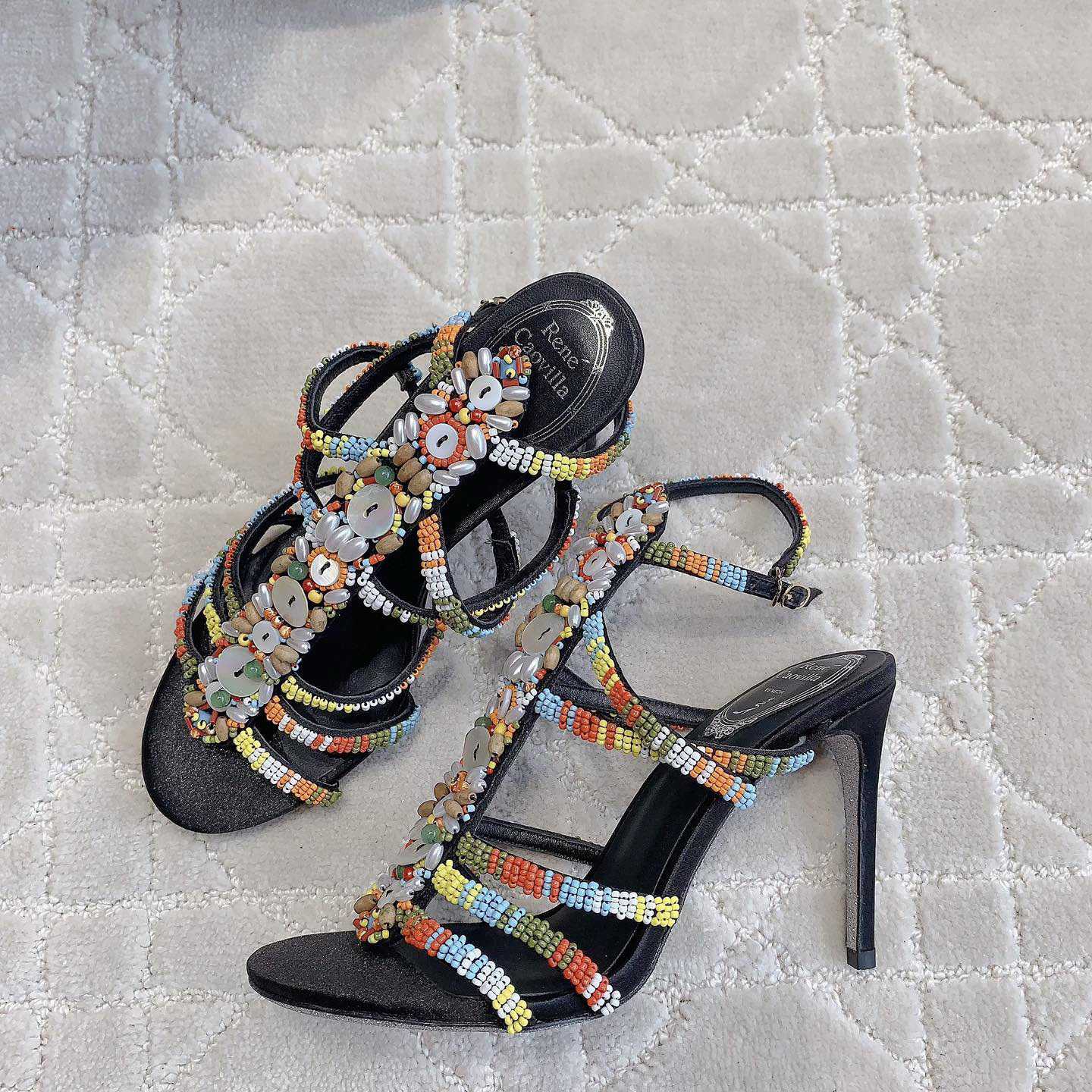 Rene Caovilla Rebecca 90mm Sandals - PerfectKickZ