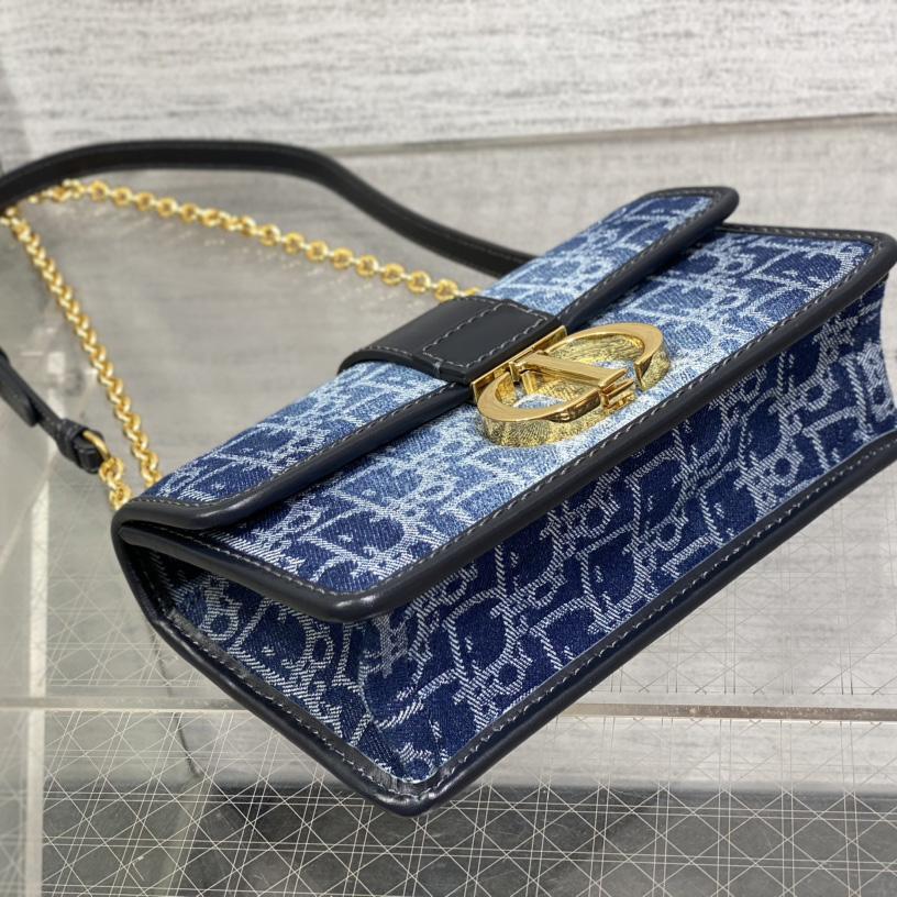 Dior 30 Montaigne East-West Bag With Chain - PerfectKickZ