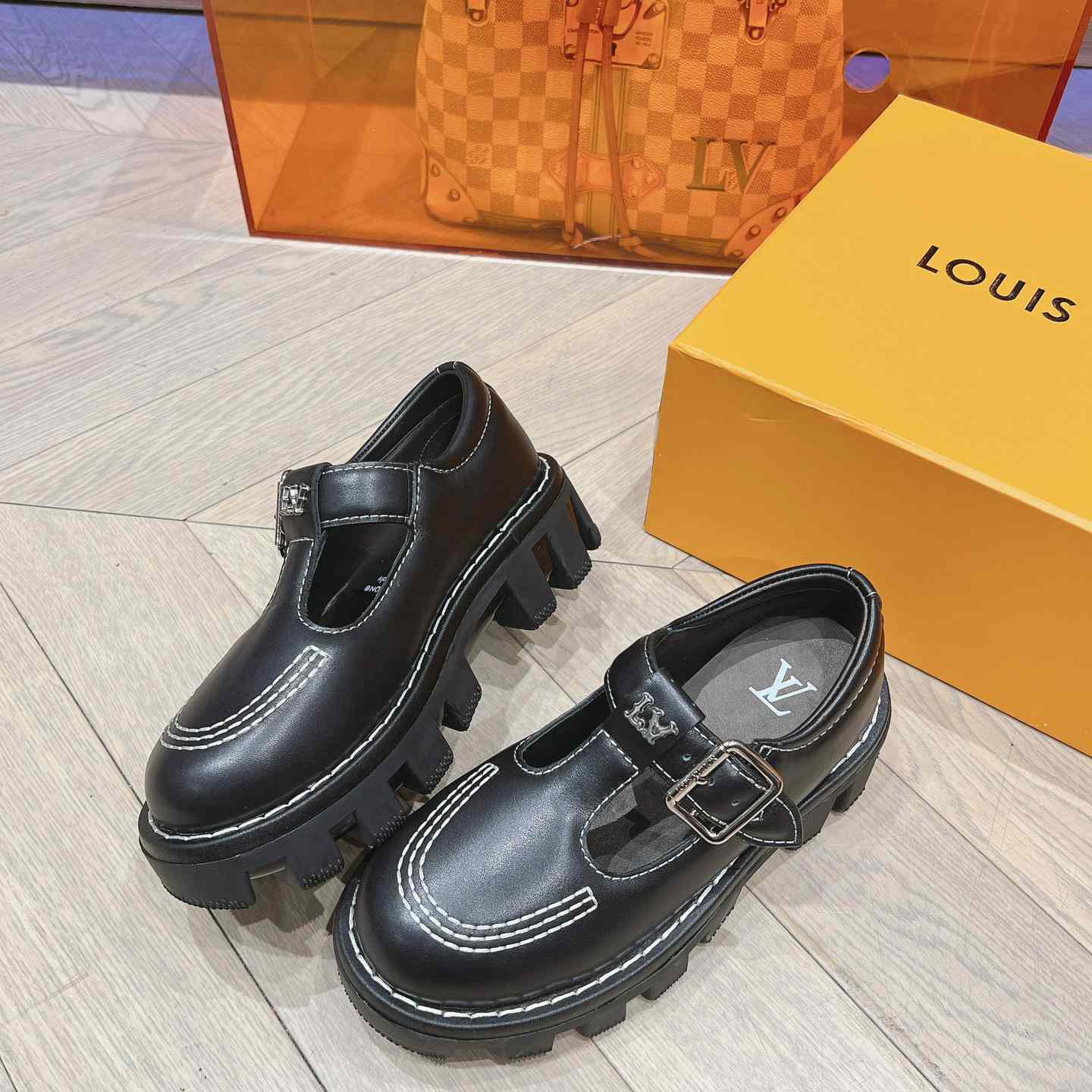 Louis Vuitton LV Checker Mary Jane   1ACNB6 - PerfectKickZ