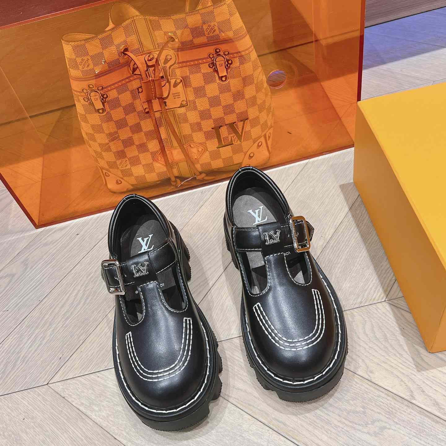 Louis Vuitton LV Checker Mary Jane   1ACNB6 - PerfectKickZ