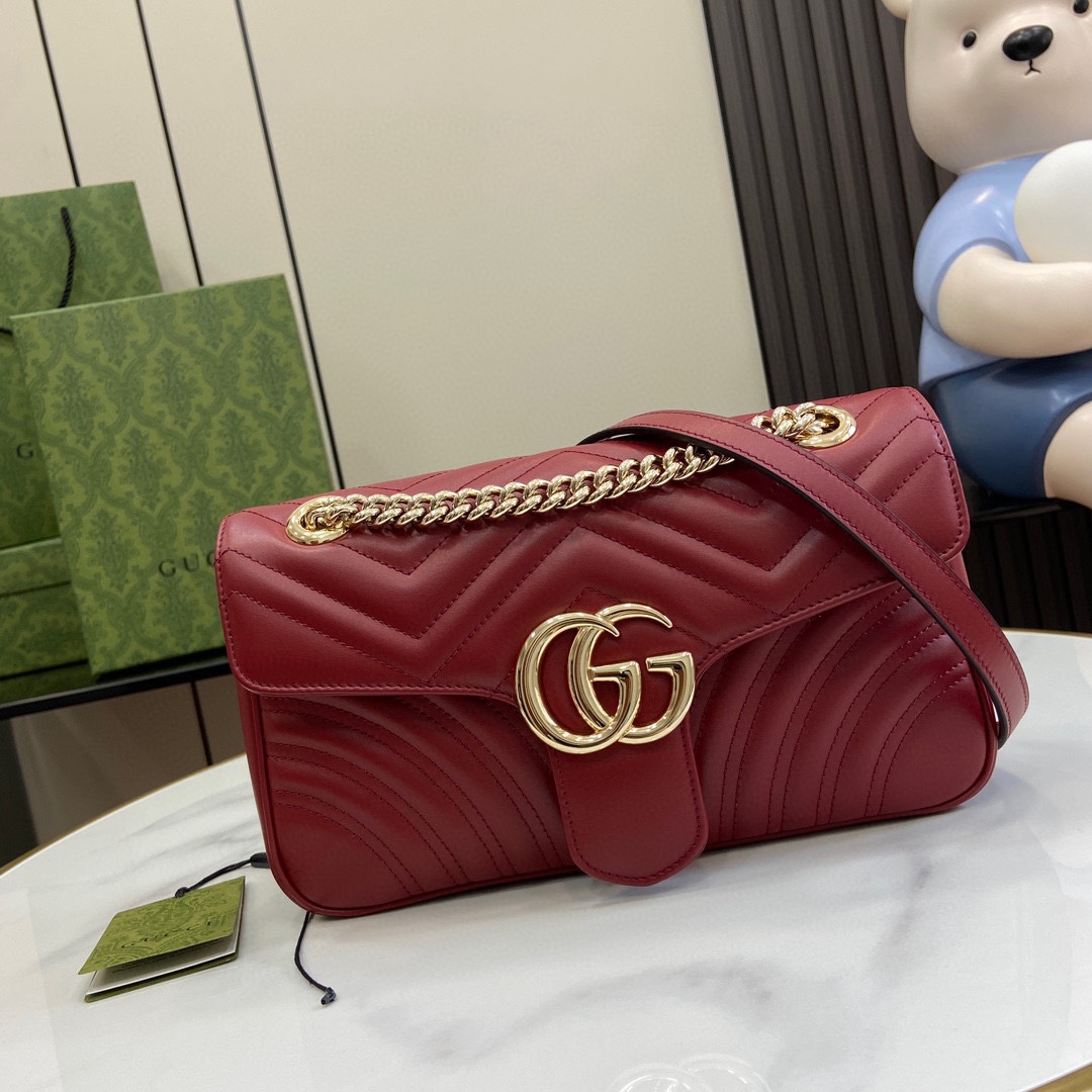 Gucci GG Marmont Small Shoulder Bag - PerfectKickZ