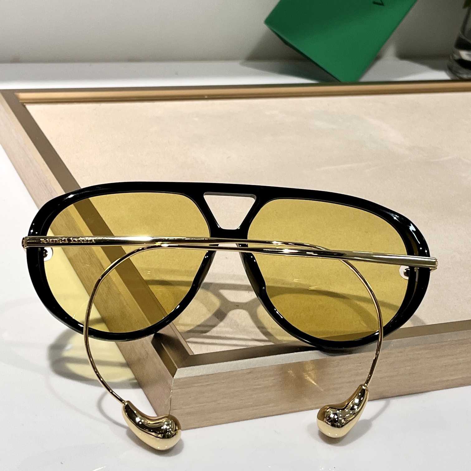 Bottega Veneta Drop Aviator Sunglasses    - PerfectKickZ