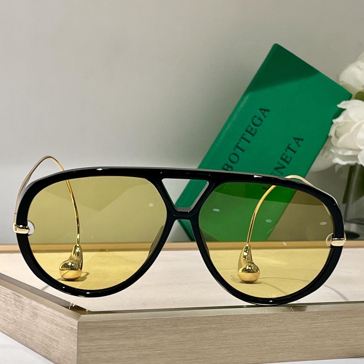 Bottega Veneta Drop Aviator Sunglasses    - PerfectKickZ