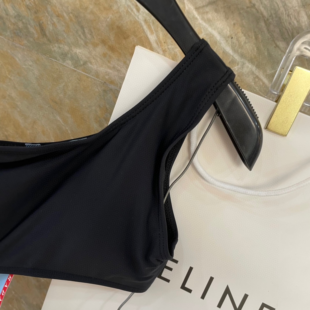 Prada One-shoulder Cut-out Swimsuit - PerfectKickZ