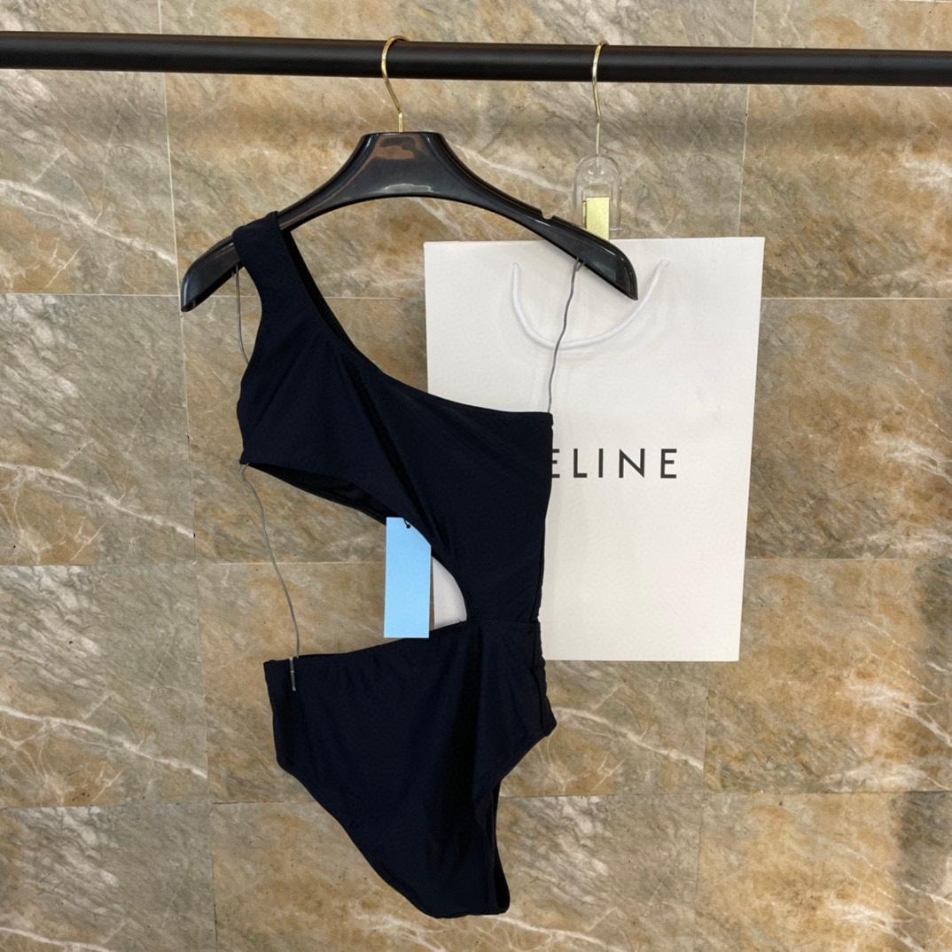Prada One-shoulder Cut-out Swimsuit - PerfectKickZ