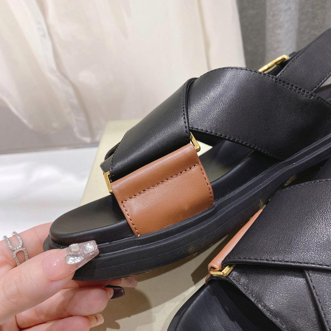 Marni Black And Brown Leather Fussbett - PerfectKickZ