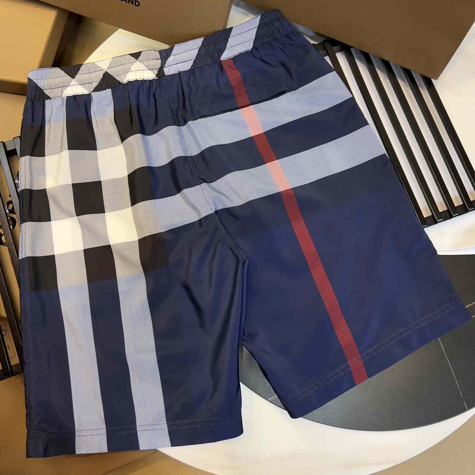 Burberry Checkered Twill Swim Shorts - PerfectKickZ