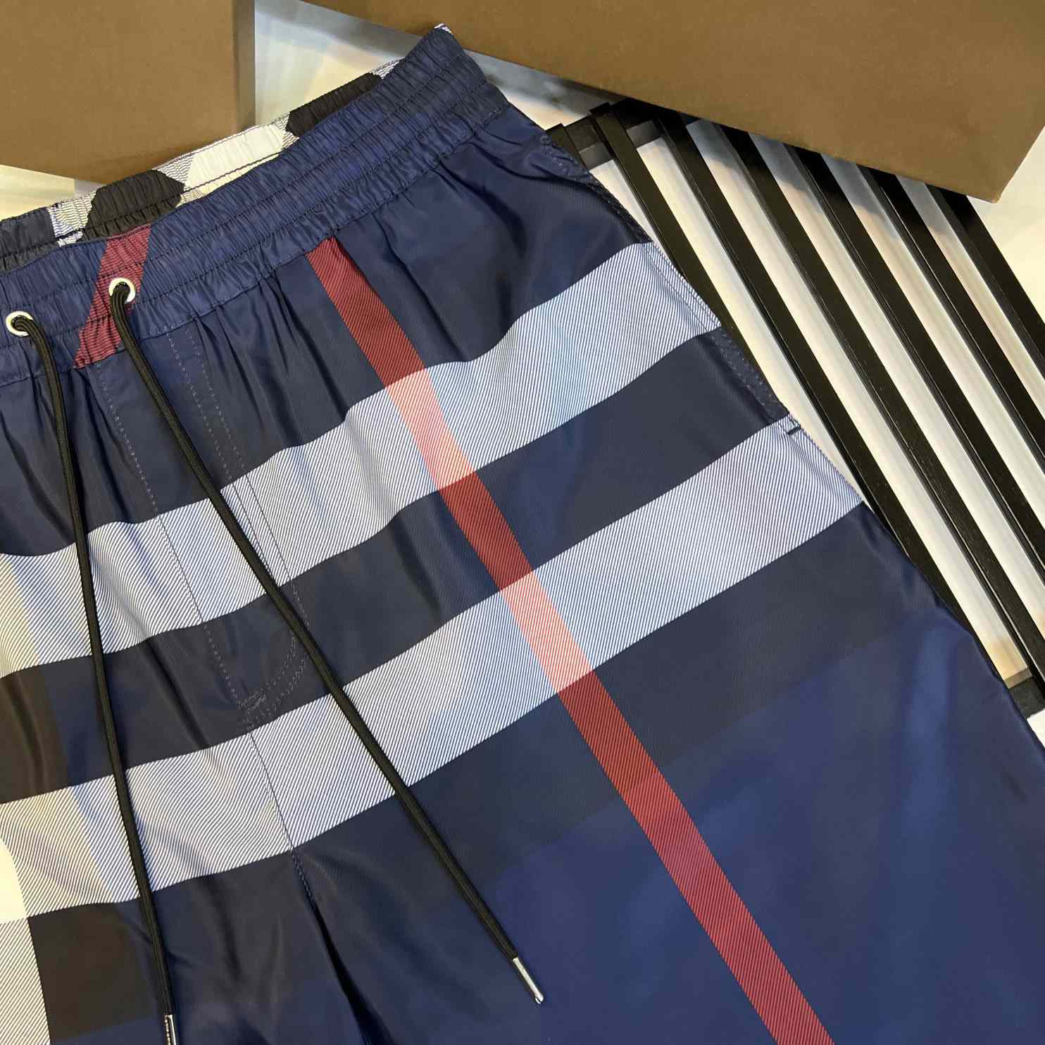 Burberry Checkered Twill Swim Shorts - PerfectKickZ