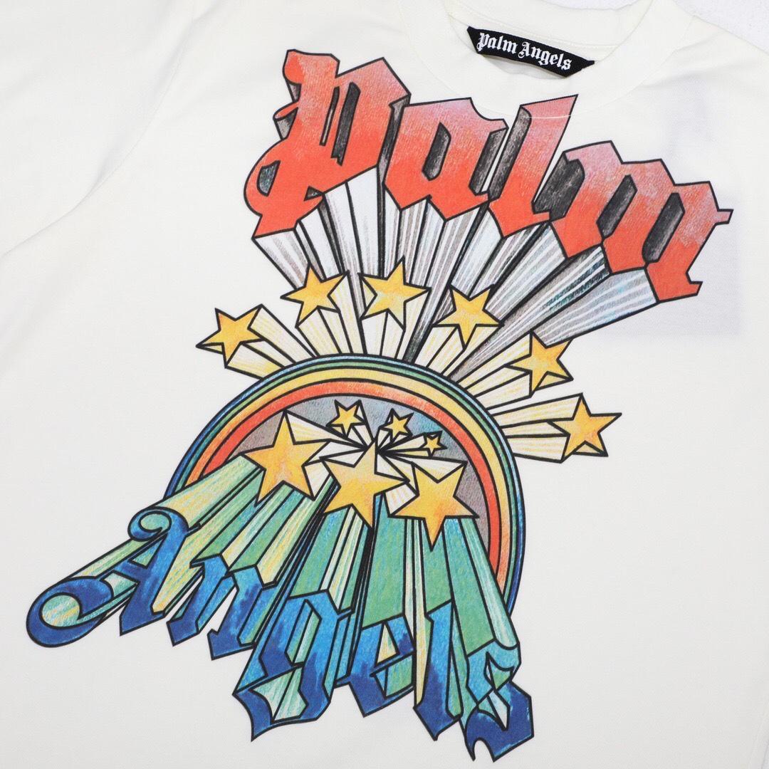 Palm Angels Rainbow Stars T-Shirt  - 