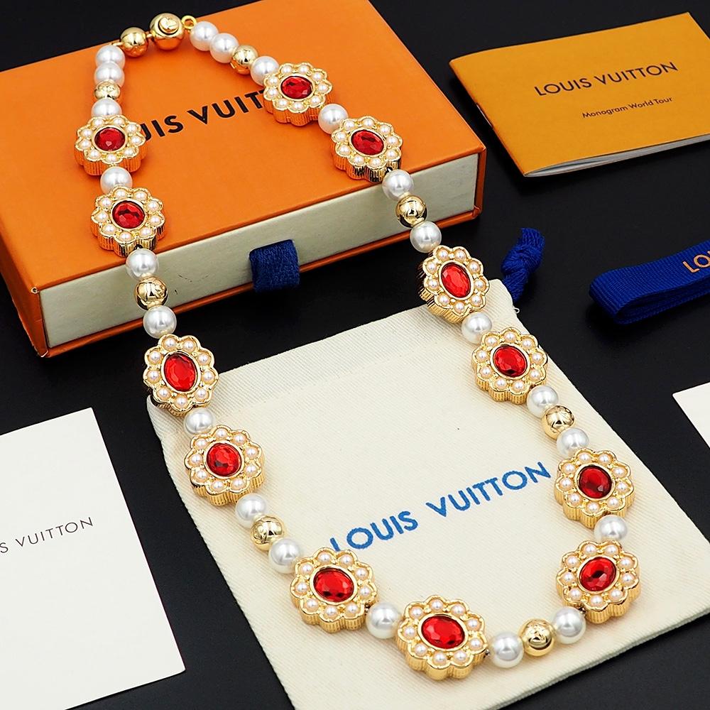 Louis Vuitton LV Dynasty Flower Necklace   M01763 - PerfectKickZ