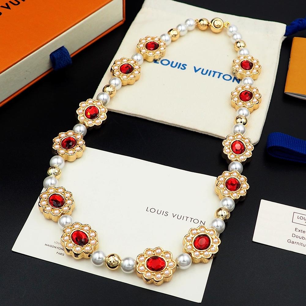 Louis Vuitton LV Dynasty Flower Necklace   M01763 - PerfectKickZ