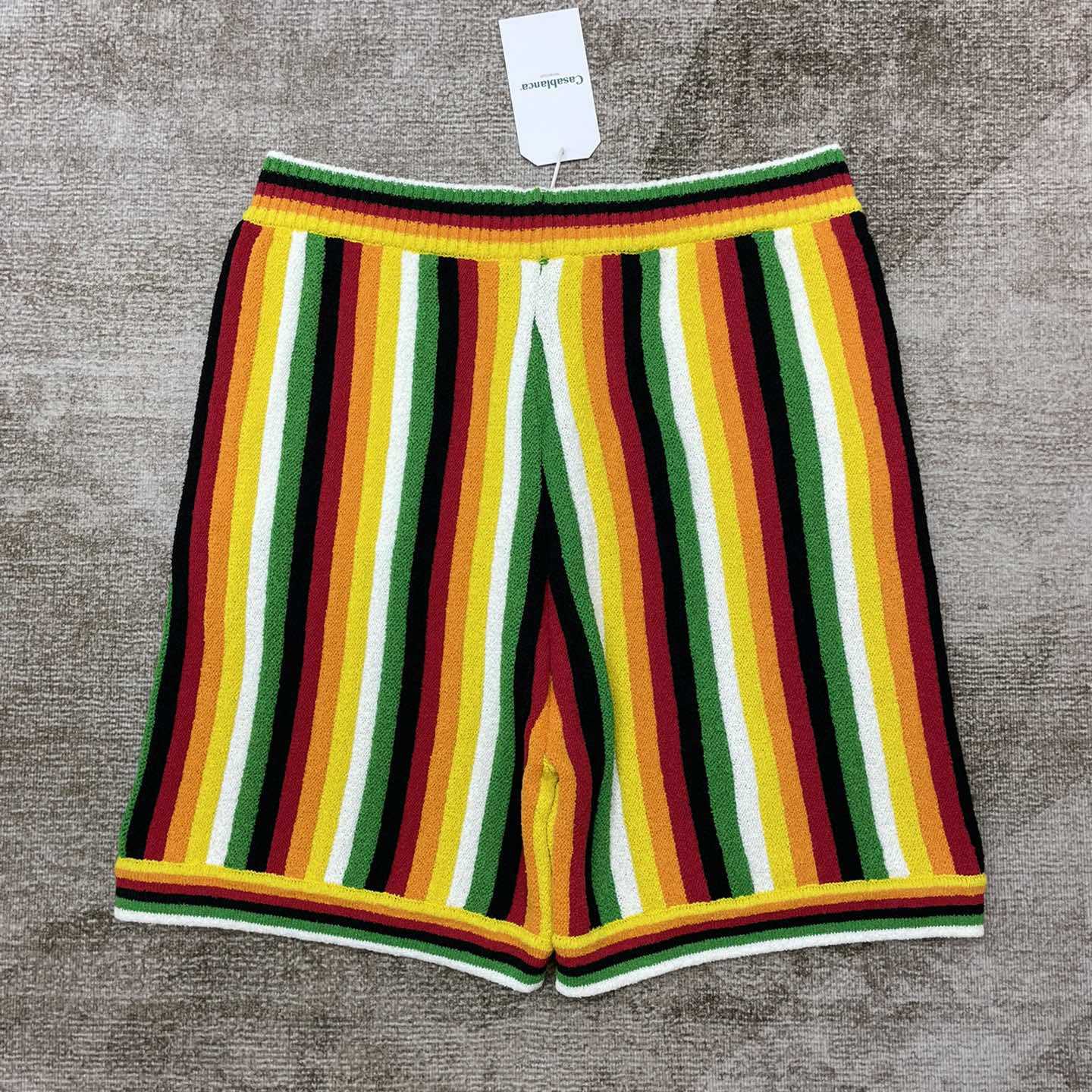 Casablanca Striped Towelling Shorts   D0042 - PerfectKickZ