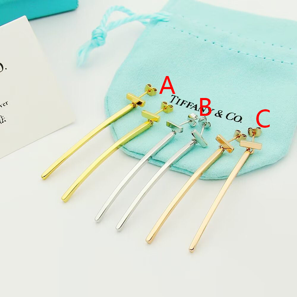 Tiffany & Co. Elongated Wire Bar Earrings - PerfectKickZ