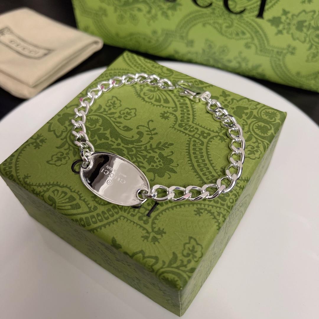 Gucci Trademark Chain Bracelet With Tag  - PerfectKickZ