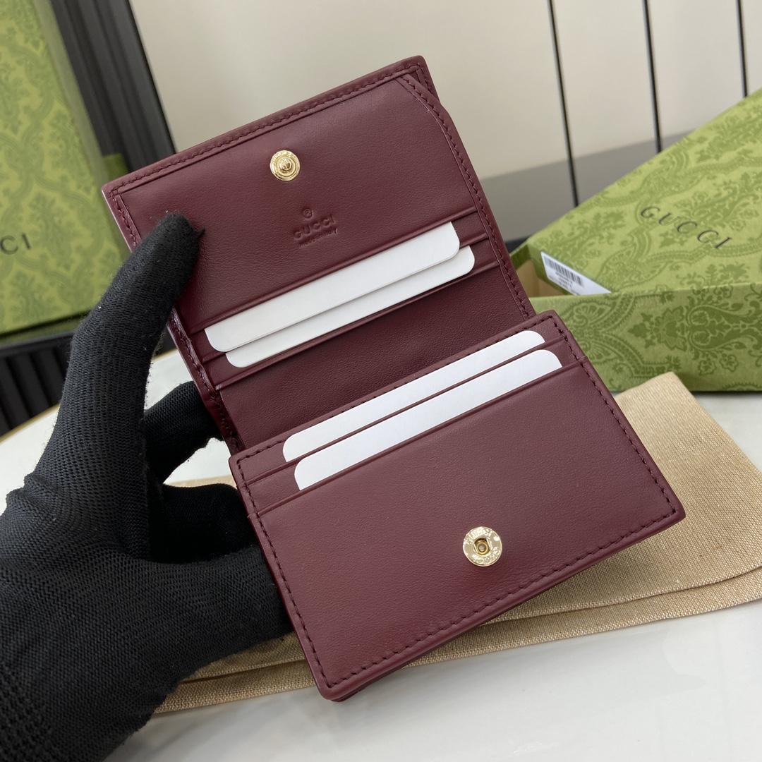 Gucci GG Marmont Card Case Wallet - PerfectKickZ