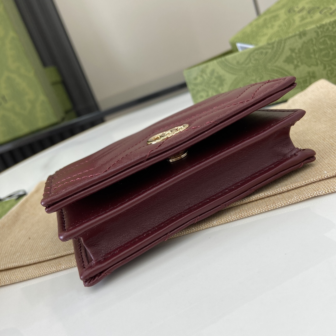 Gucci GG Marmont Card Case Wallet - PerfectKickZ