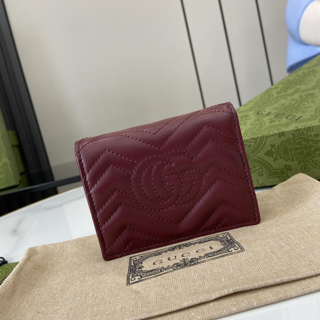 Gucci GG Marmont Card Case Wallet - PerfectKickZ