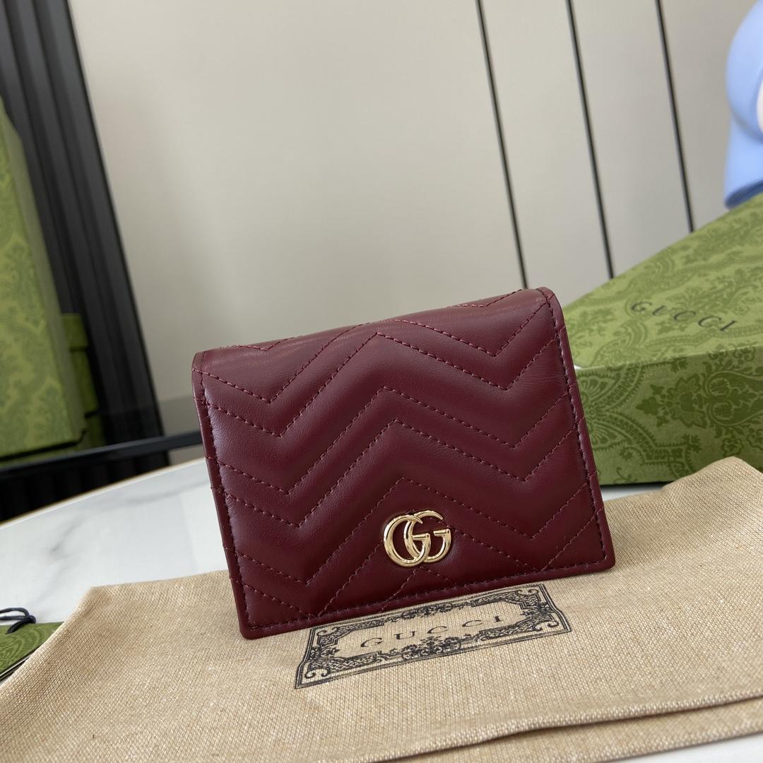 Gucci GG Marmont Card Case Wallet - PerfectKickZ