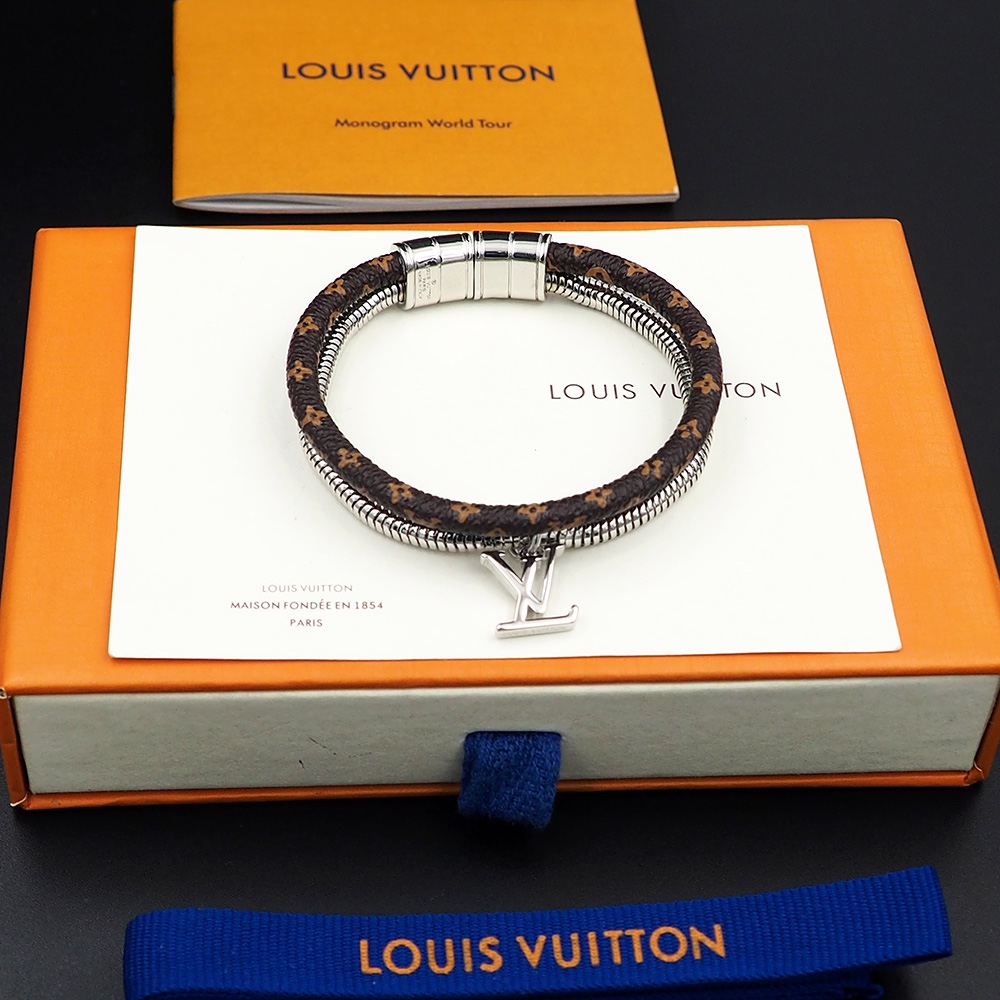 Louis Vuitton Monogram Swirl Bracelet   M8579E - PerfectKickZ