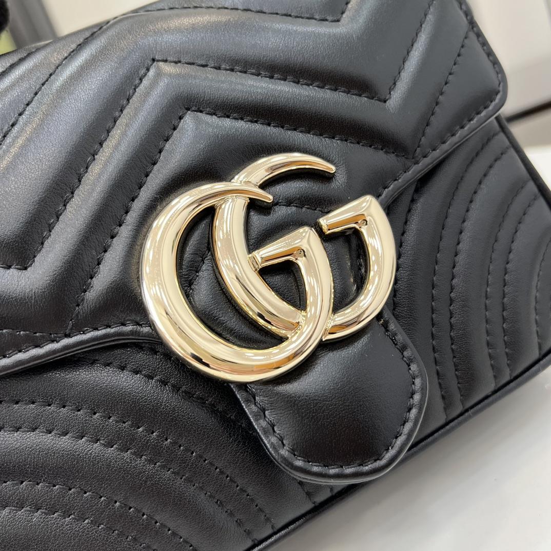 Gucci GG Marmont Mini Top Handle Bag - PerfectKickZ