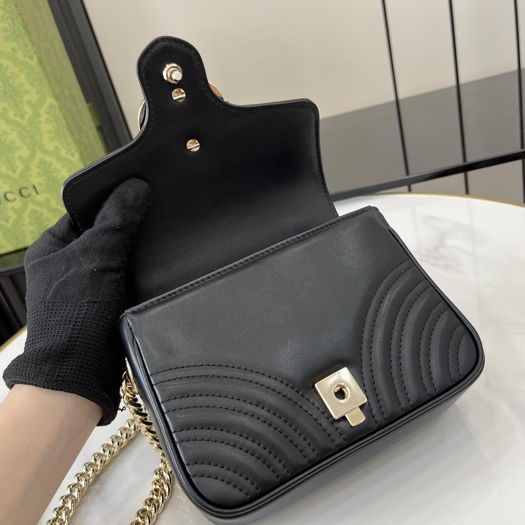 Gucci GG Marmont Mini Top Handle Bag - 