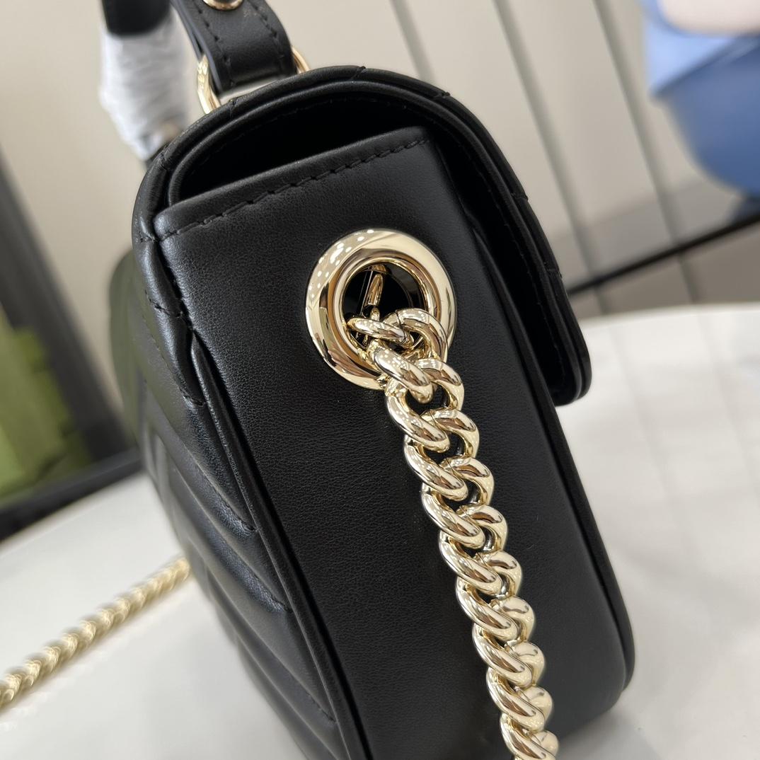 Gucci GG Marmont Mini Top Handle Bag - 