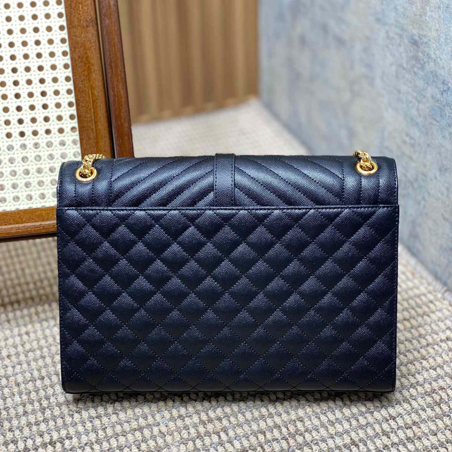 Saint Laurent Leather Shoulder Bag (31x21x7cm) - PerfectKickZ