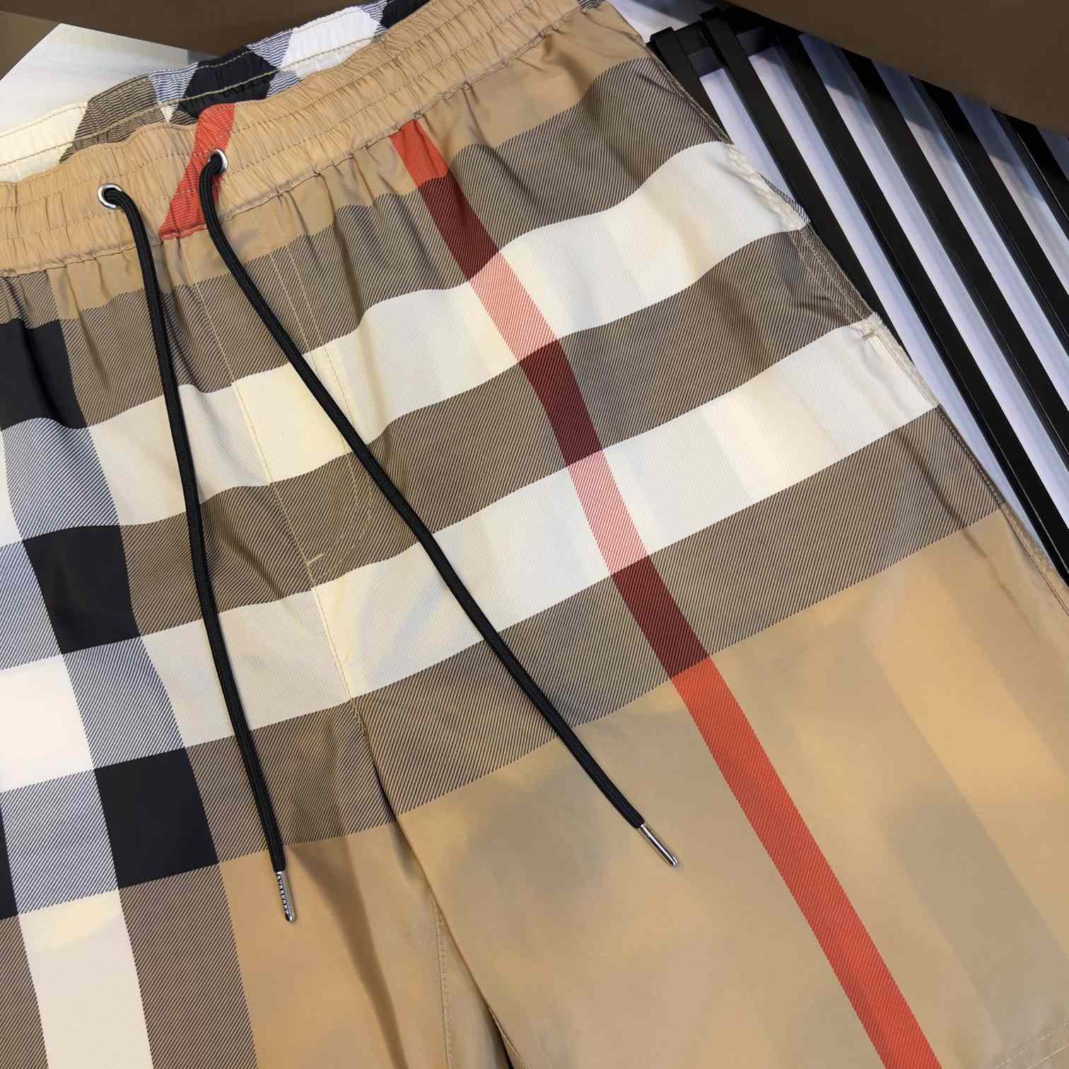 Burberry Checkered Twill Swim Shorts - PerfectKickZ