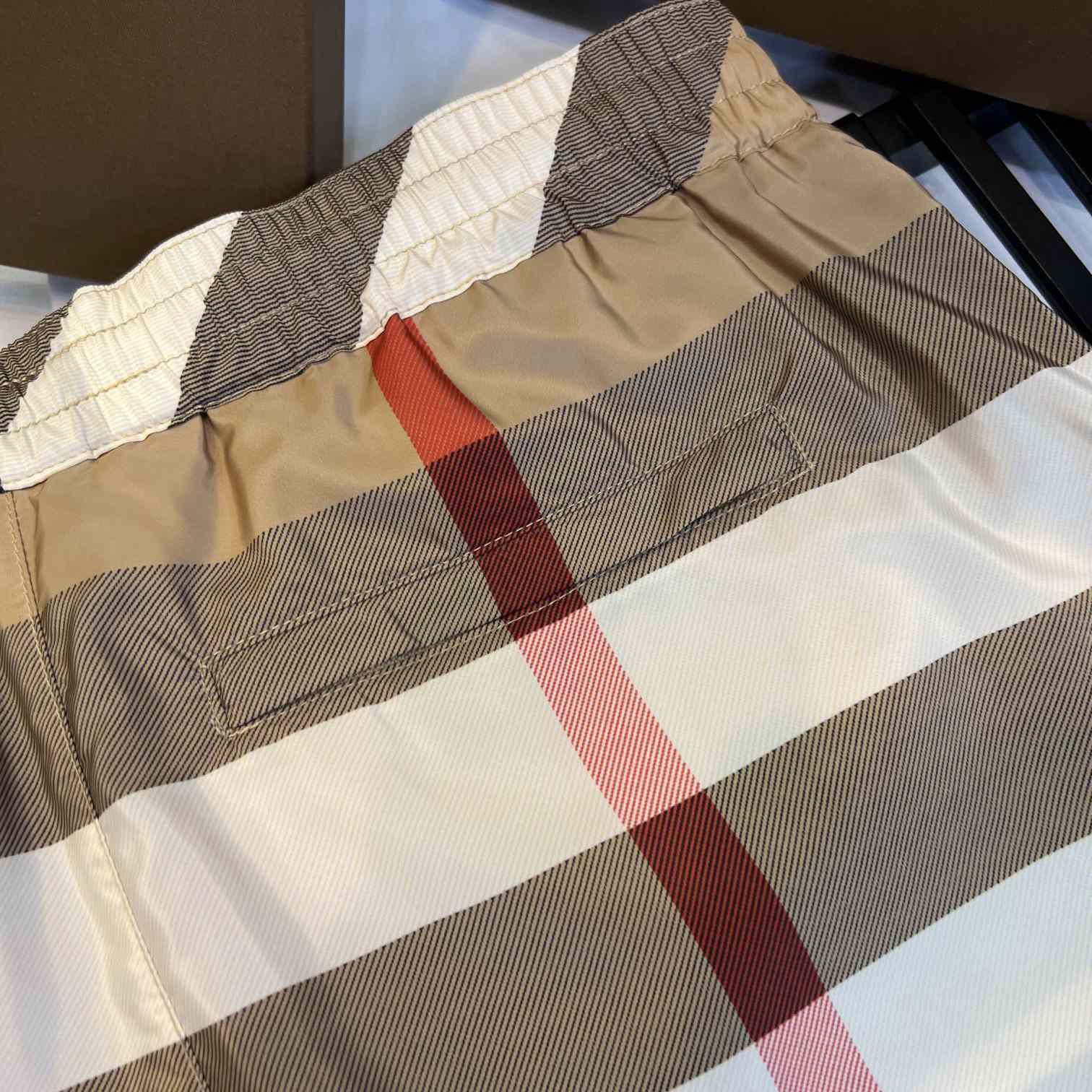 Burberry Checkered Twill Swim Shorts - PerfectKickZ