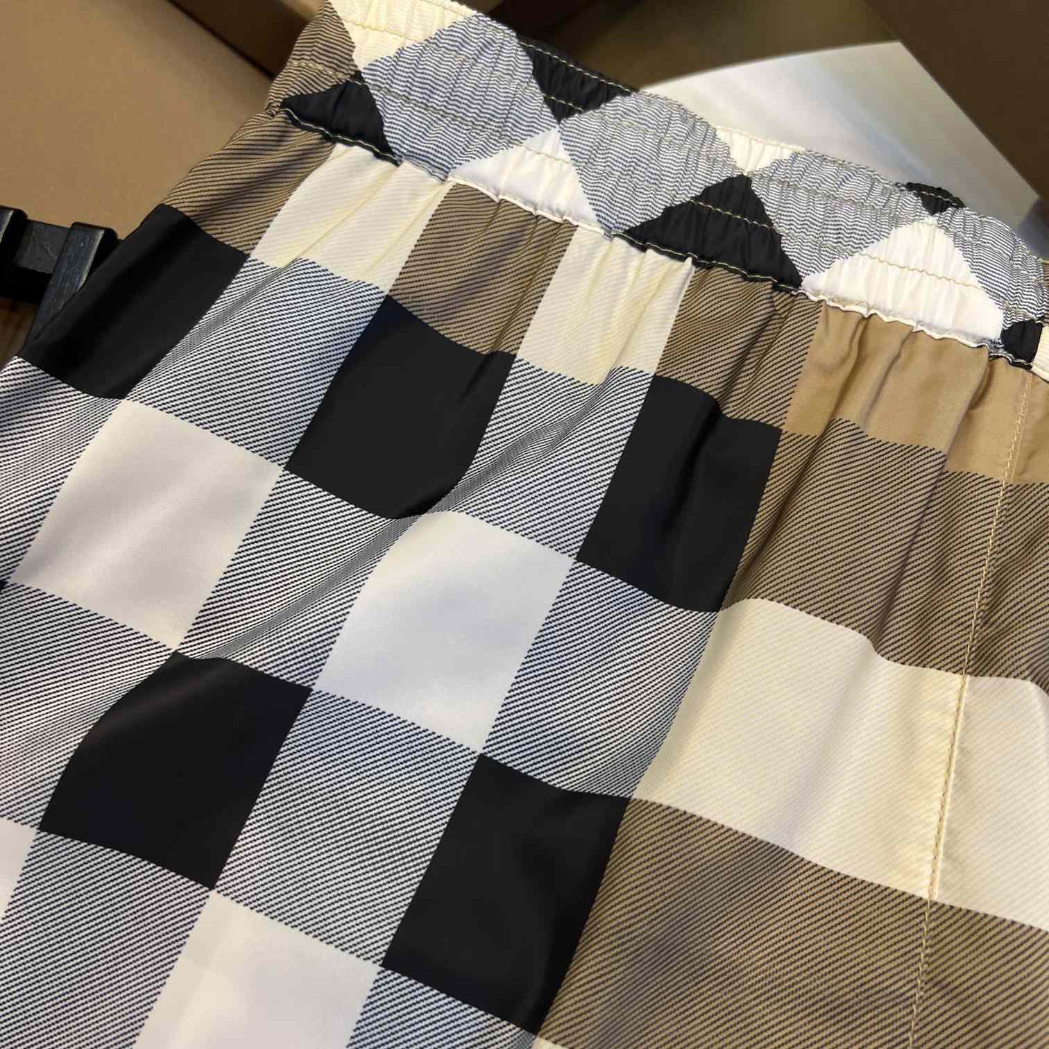 Burberry Checkered Twill Swim Shorts - PerfectKickZ