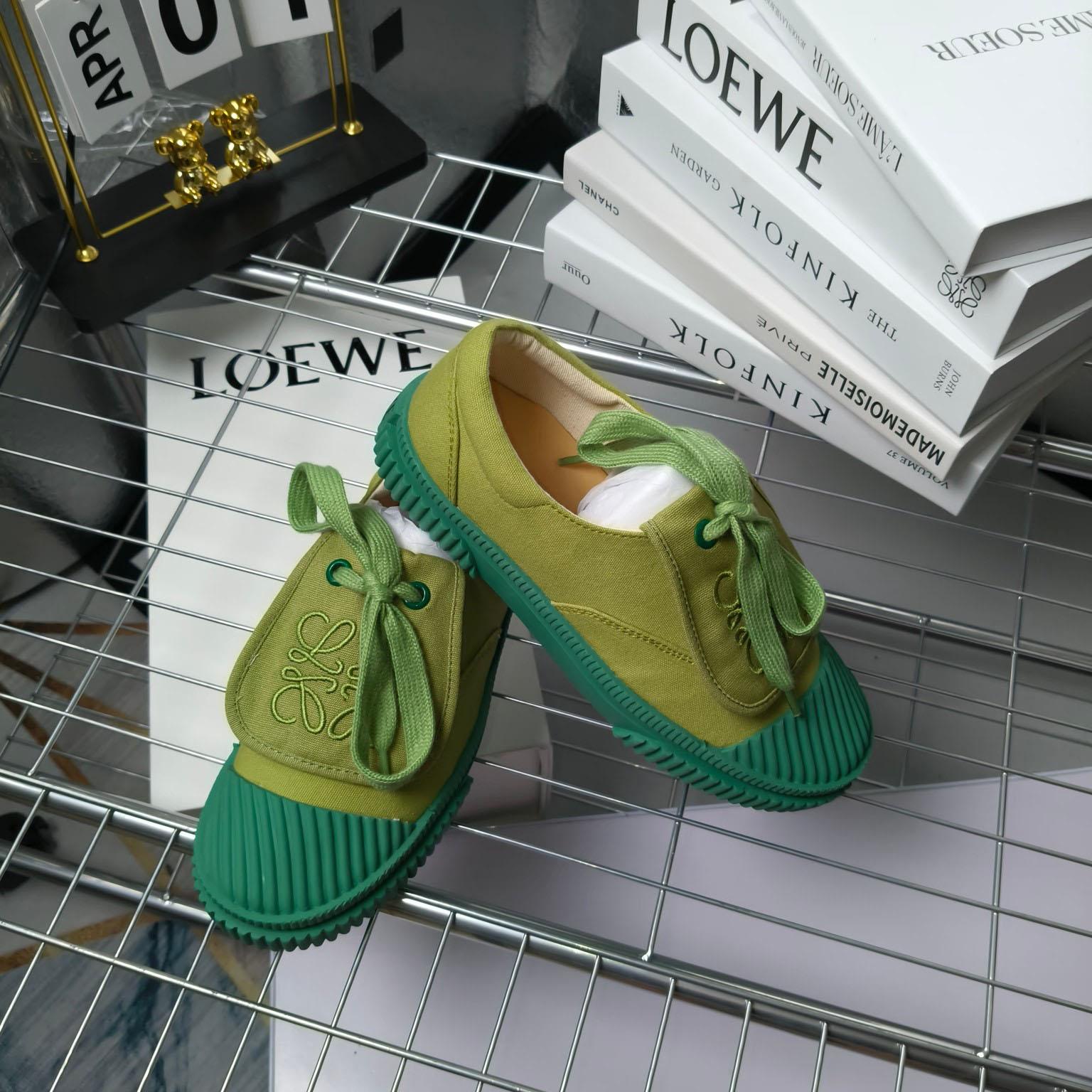 Loewe x Paula’s Ibiza Denim Flap Sneakers - PerfectKickZ