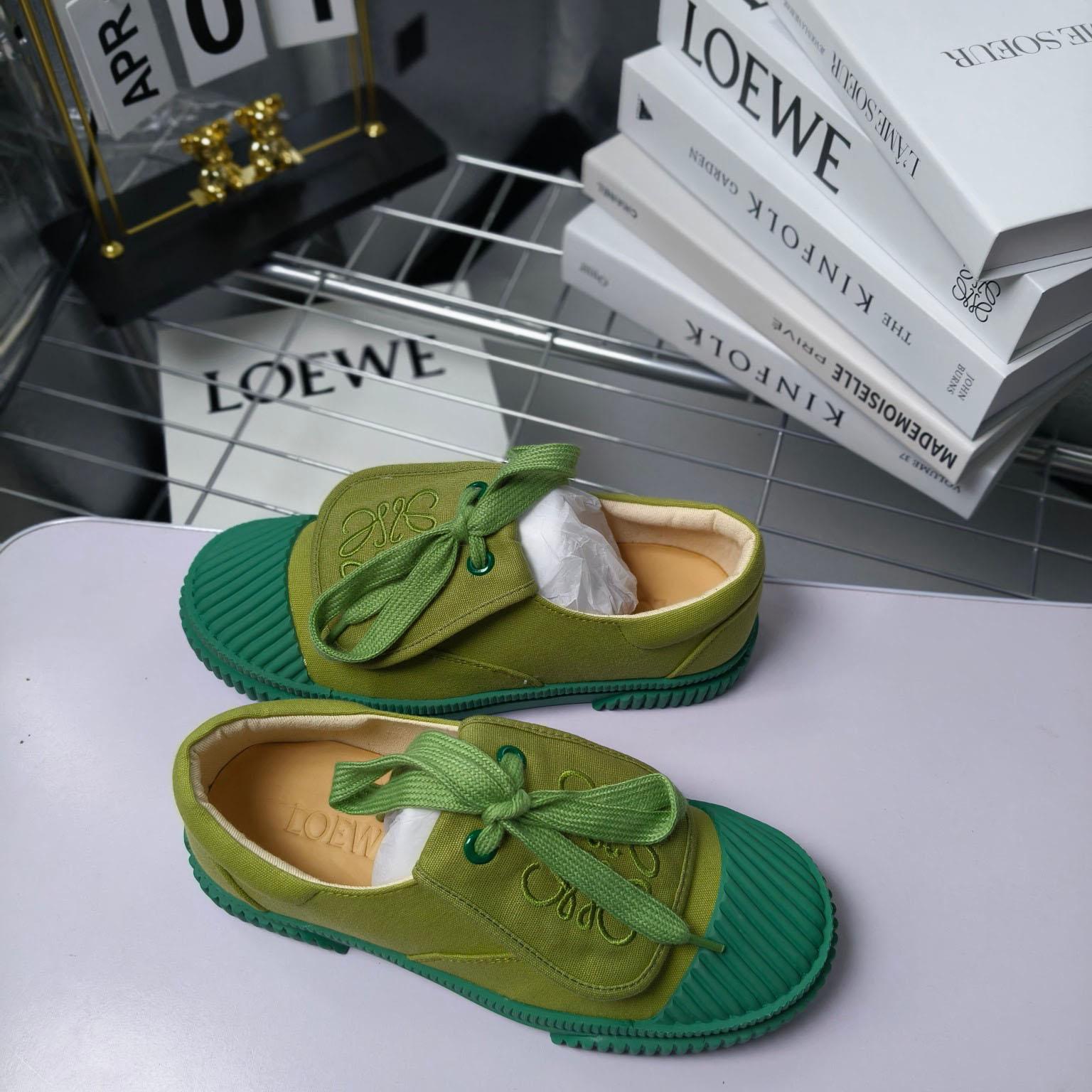 Loewe x Paula’s Ibiza Denim Flap Sneakers - PerfectKickZ