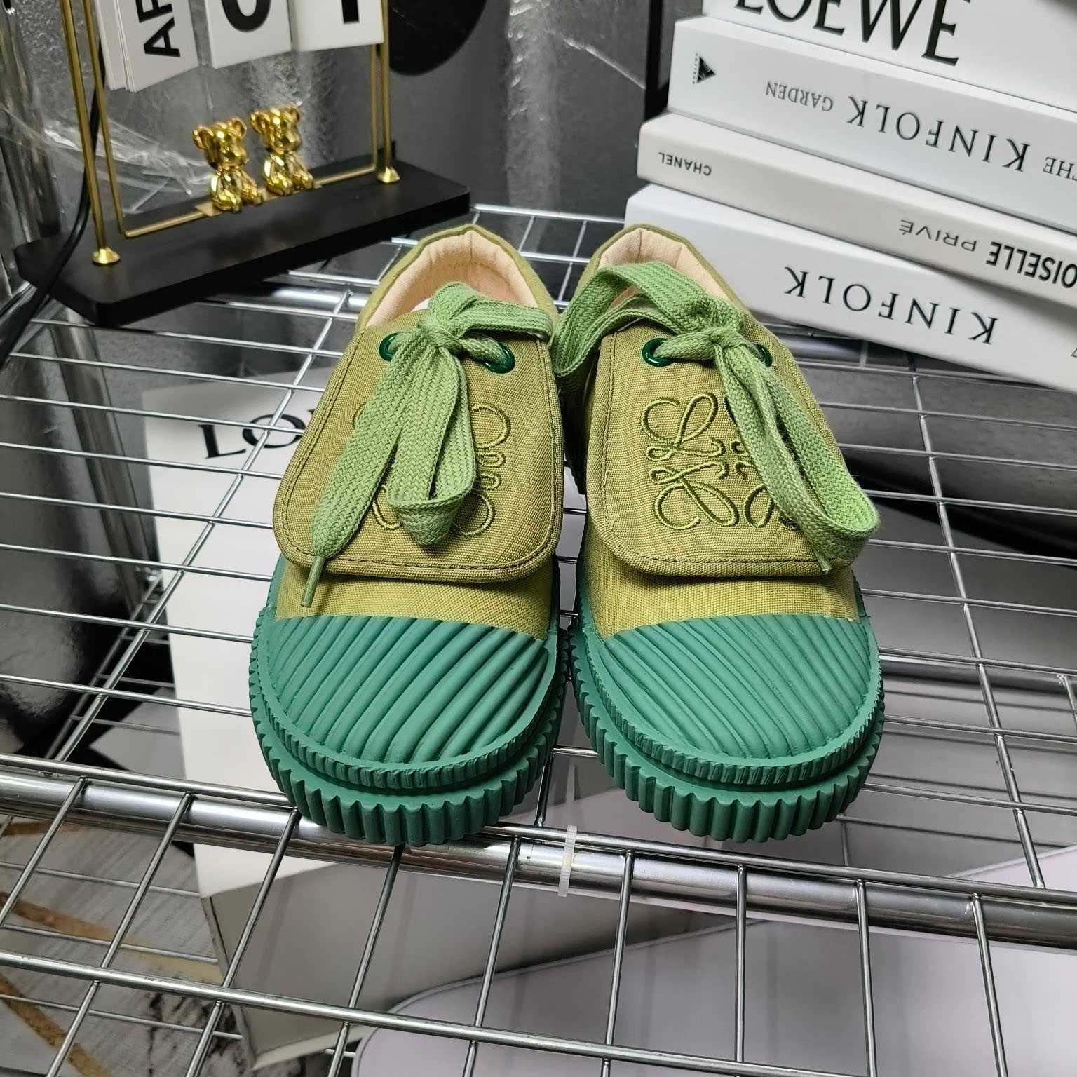 Loewe x Paula’s Ibiza Denim Flap Sneakers - PerfectKickZ