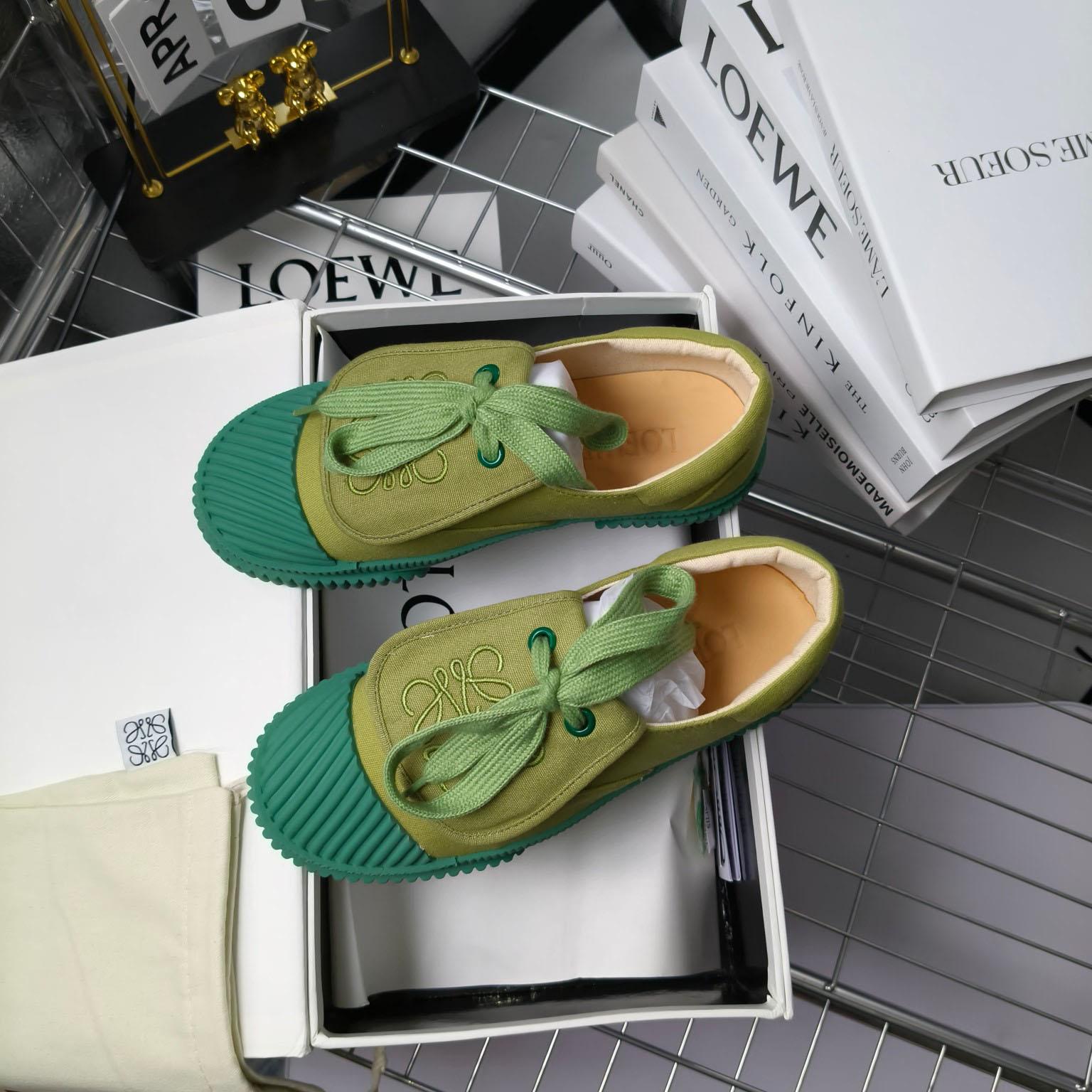 Loewe x Paula’s Ibiza Denim Flap Sneakers - PerfectKickZ