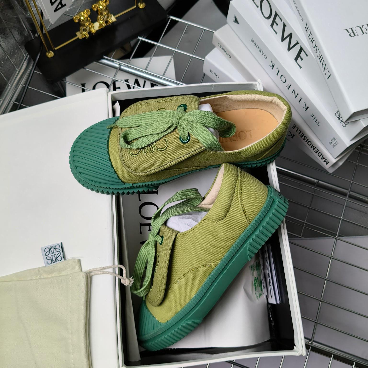 Loewe x Paula’s Ibiza Denim Flap Sneakers - PerfectKickZ