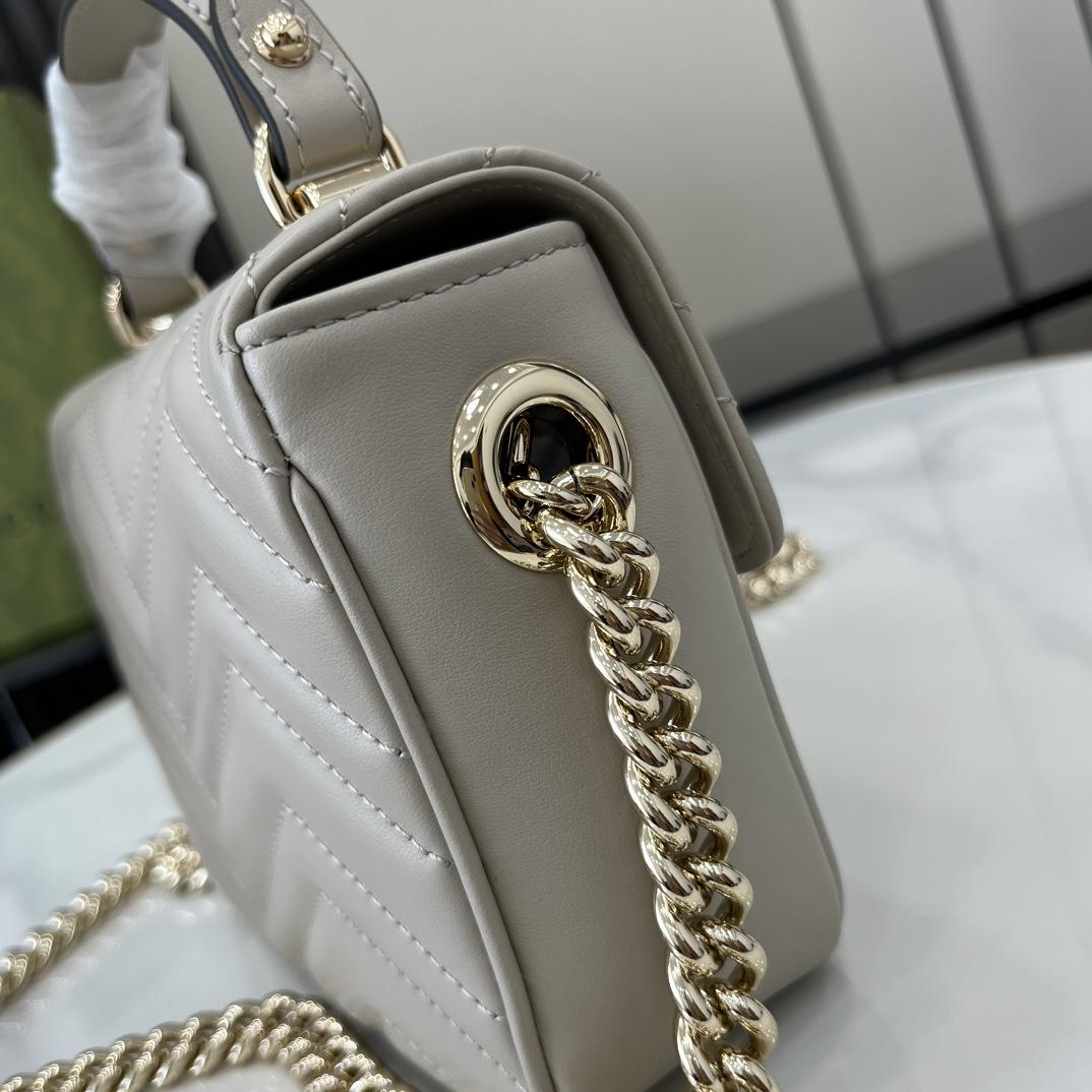 Gucci GG Marmont Mini Top Handle Bag - PerfectKickZ