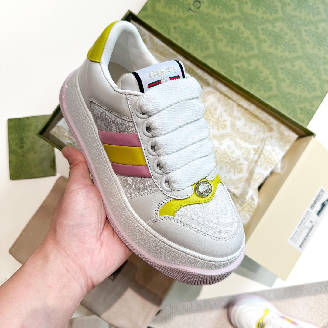 Gucci Screener Trainer With Web - PerfectKickZ