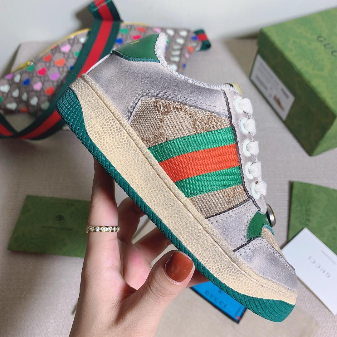 Gucci  Kids Screener Trainer With Web - 
