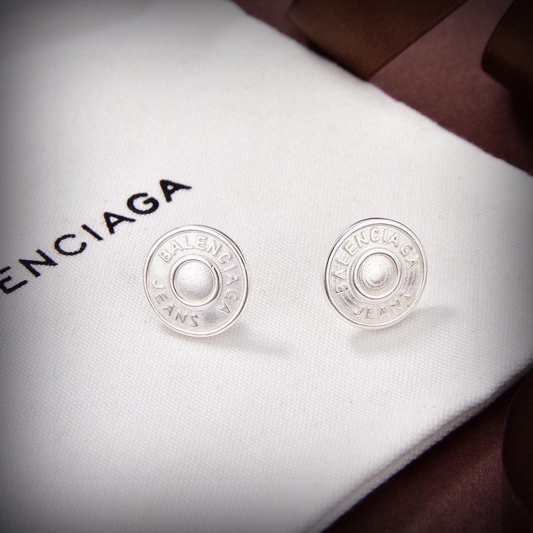 Balenciaga Jeans Stud Earrings - PerfectKickZ