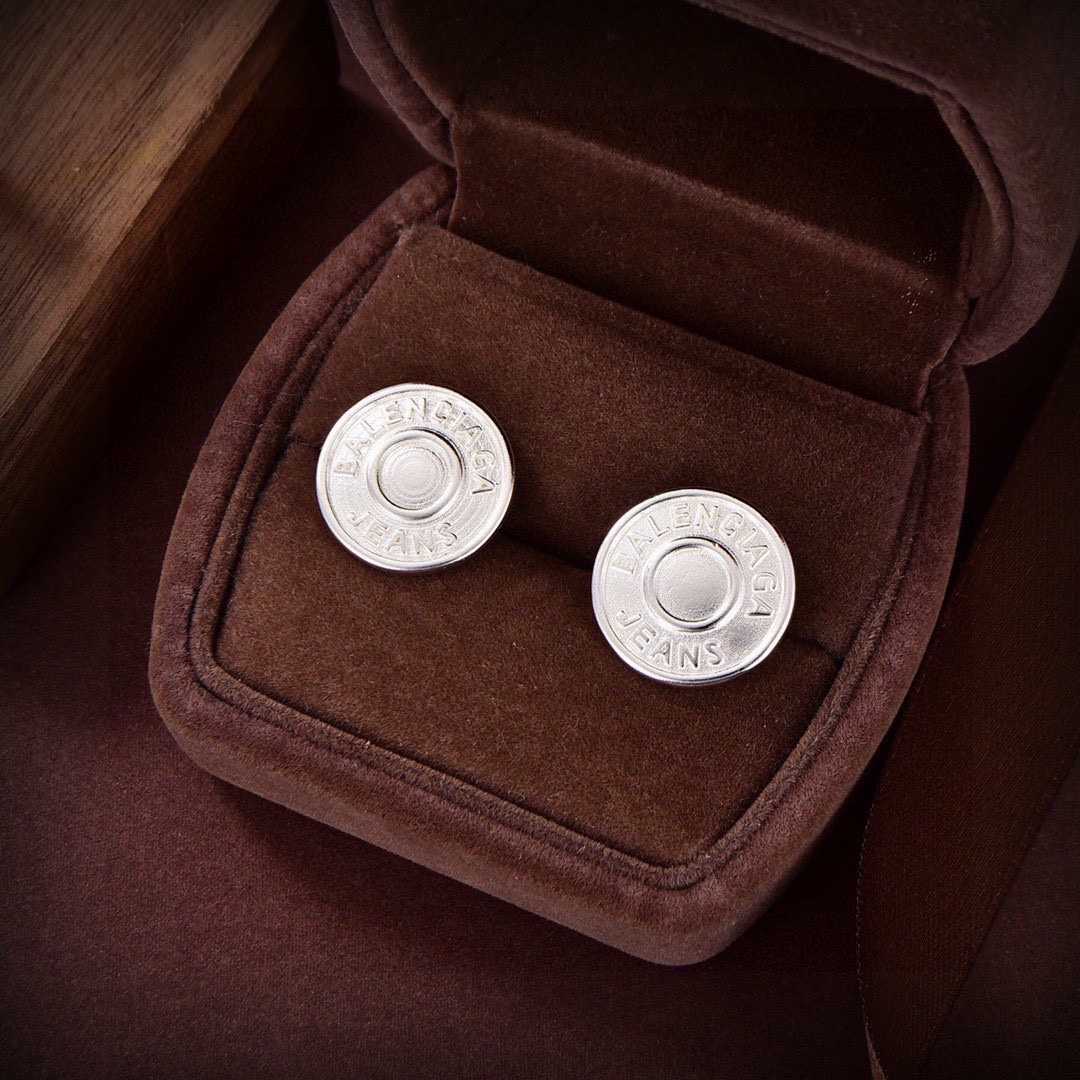 Balenciaga Jeans Stud Earrings - PerfectKickZ