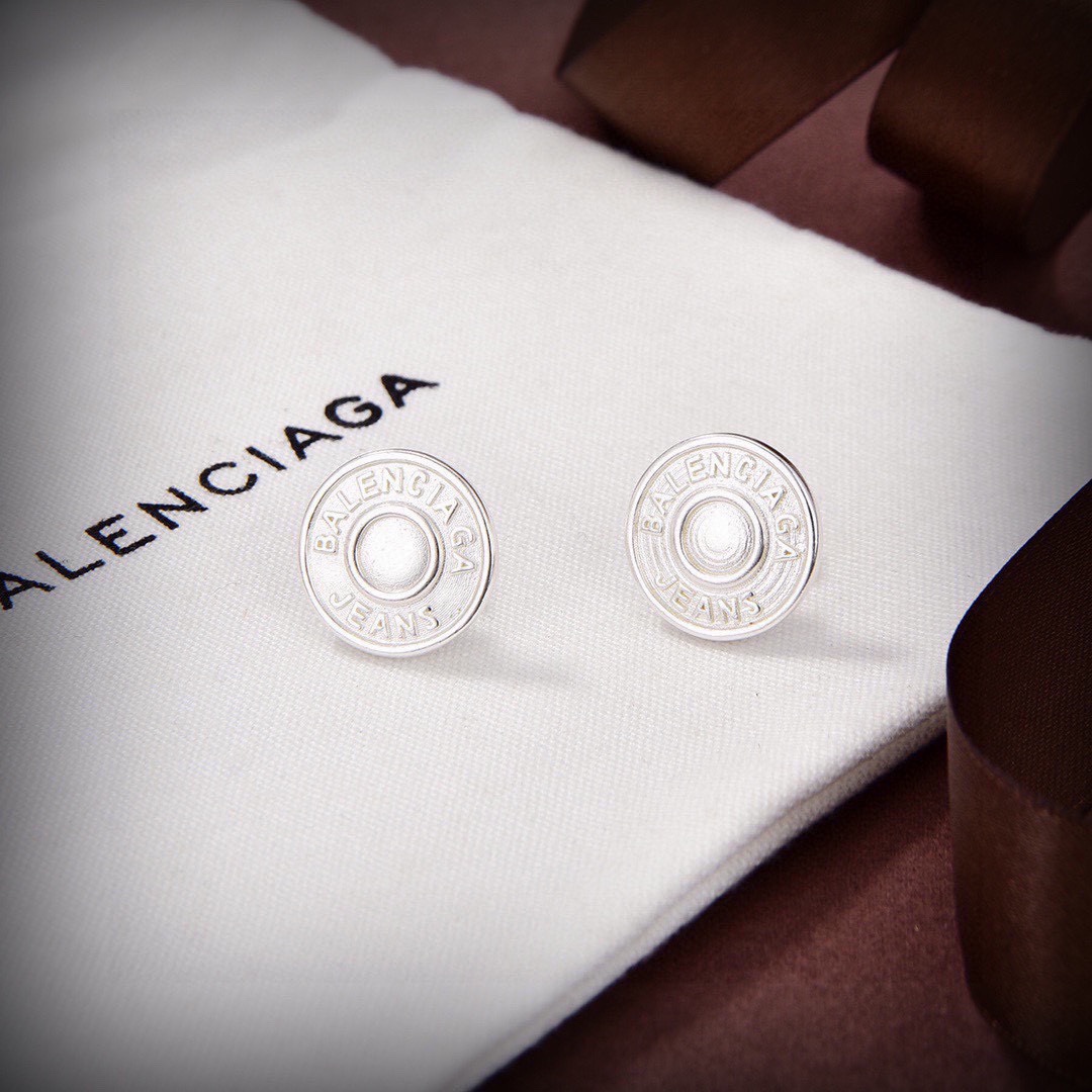 Balenciaga Jeans Stud Earrings - PerfectKickZ