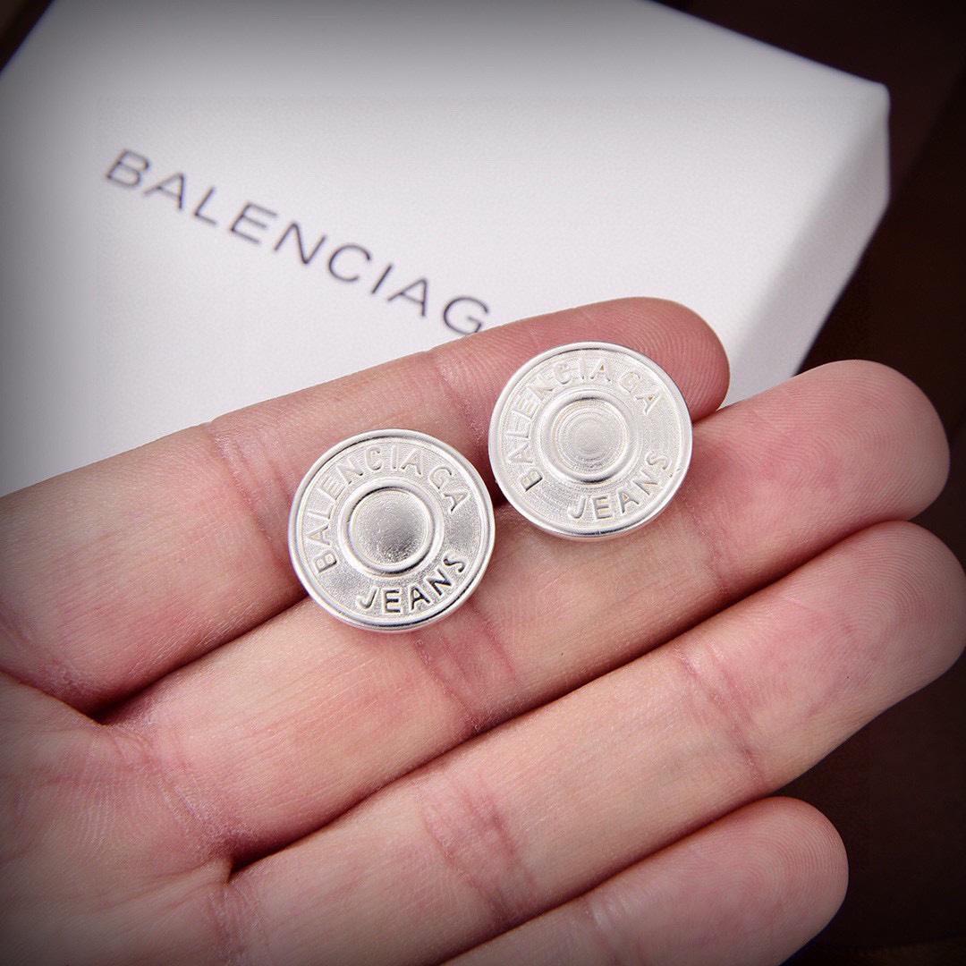 Balenciaga Jeans Stud Earrings - PerfectKickZ