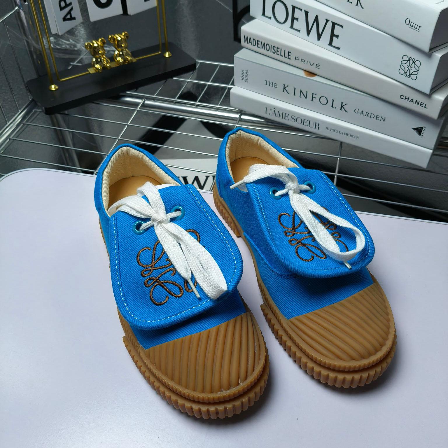 Loewe x Paula’s Ibiza Denim Flap Sneakers - PerfectKickZ