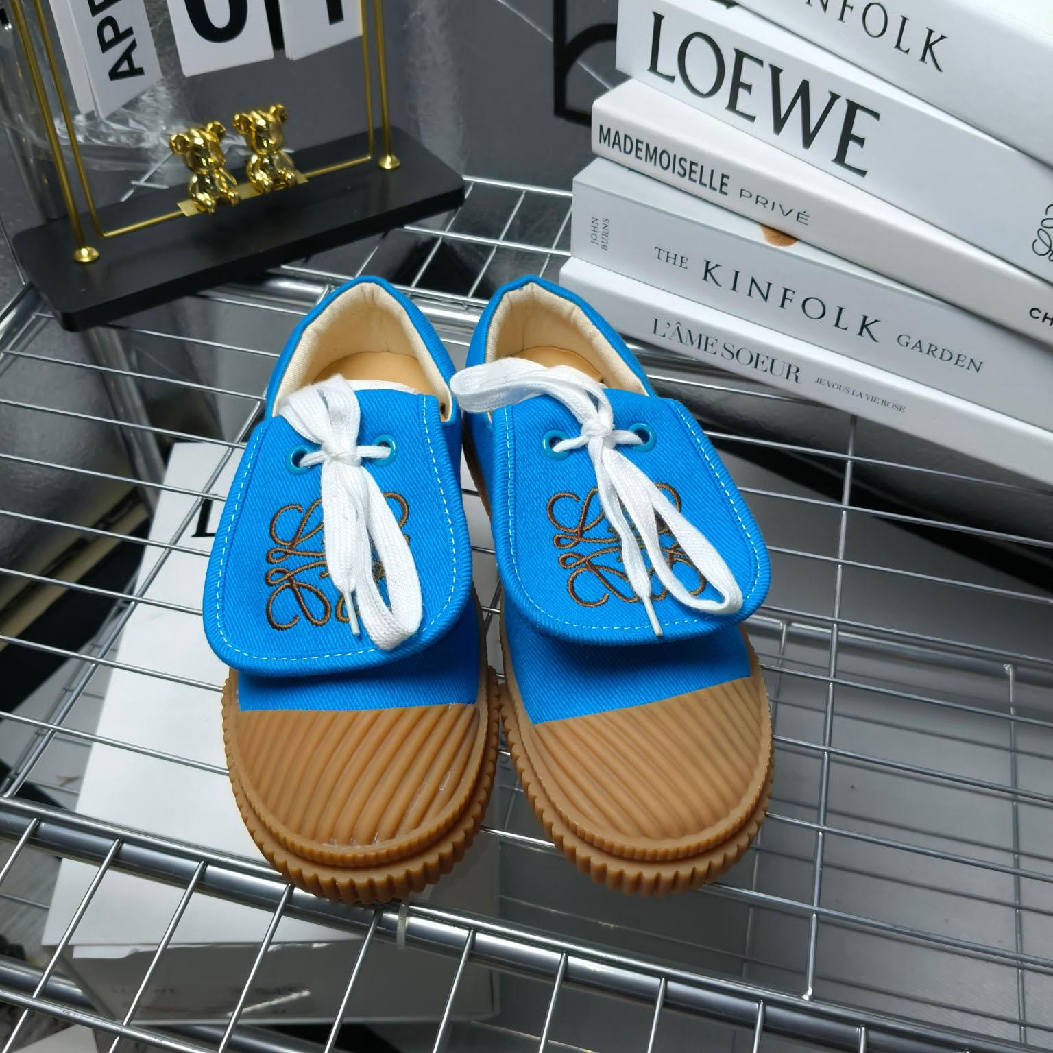 Loewe x Paula’s Ibiza Denim Flap Sneakers - PerfectKickZ